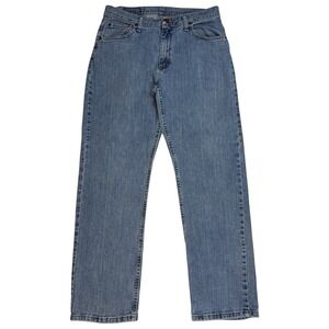 Wrangler Men's Light Wash‎ Straight Leg Jeans Size 31x30 Western Workwear